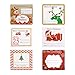 Christmas Gift Tags Sticker Labels Adhesive Jumbo 60 Count - Holiday Label Stickers Tags for Gifts, Presents, Wrapping Paper, Bags - 6 Festive Metallic Xmas Designs White, Red, Green, Gold