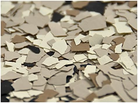 1/4" Chipflakes Epoxy Paint Chips - 1lb (Desert Sand Blend)