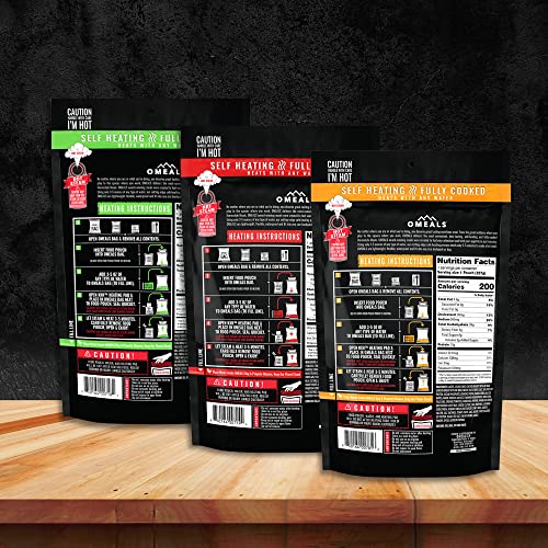 OMEALS Backpacking Meals 6 Good to Go Meals for Hiking Food Self