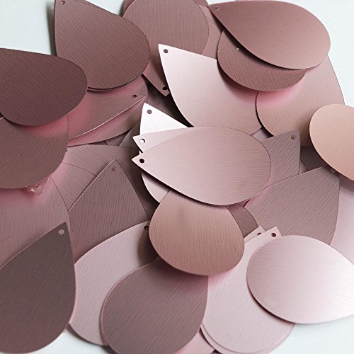 Pink Sequin Teardrop 1.5