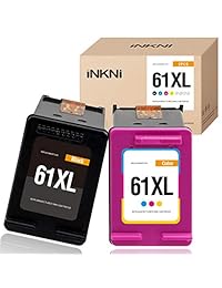 INKNI Remanufactured Ink Cartridge Replacement for HP 61XL 61 XL for HP Envy 4500 5530 5534 5535 Deskjet 1000 1010 1510 1512 2540 3050 3510 3050A Officejet 2620 4630 4635 (1 Black, 1 Tri-Color, 2-Pack
