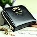 Fashion Women Lady Faux Leather Wallet Purse Card Holders Mini Handbag (Black)