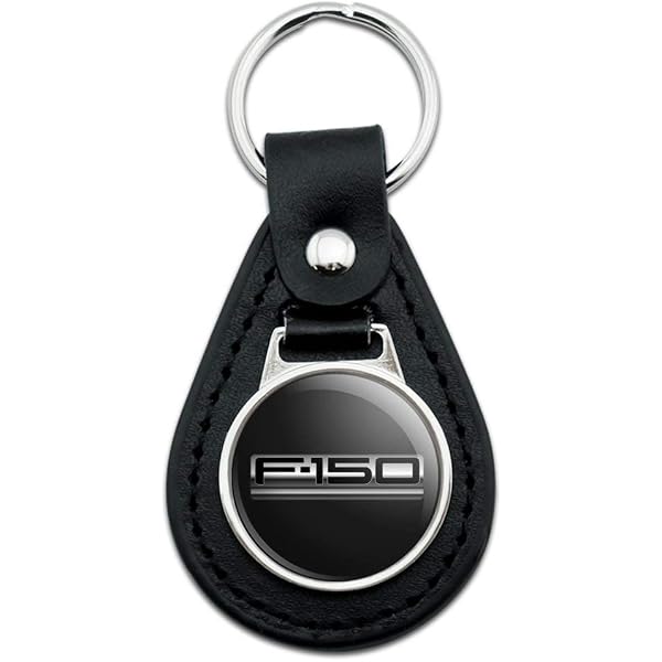 Ford Elite Logo Leather Keychain – Genuine Licensed PlastiColor Key Chain