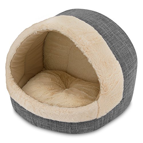 Cozy Cat Cave, Best Pet Supplies, 17"x15"x14, Grey