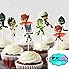 24 pcs PJ mask Cupcake toppers and picks,PJ mask Party decoration,