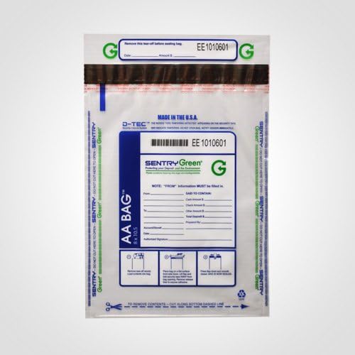 8"x10.5" Small Deposit Bags Clear Plastic (Package of 100)