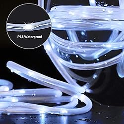 JMEXSUSS 120 LED Solar Powered Rope Lights
