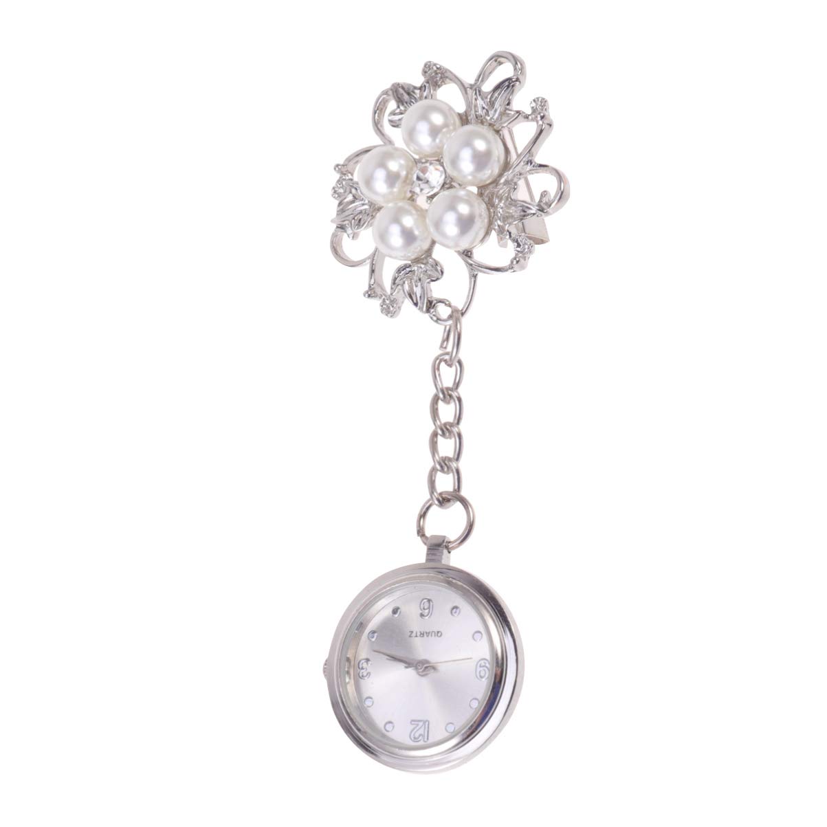 iplusmile Engraved Nurses Watch Rose Gold Fob Pocket Watch Medical Quartz Timekeeper for Nurses and Ladies