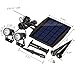 Led Solar Powered Landscape Spotlights, DLLT Waterproof Outdoor Landscaping Lights, 2-in-1 Solar Garden Exterior Wall Light for Tree Flag Yard Pool Lawn Driveway Security Lamps, Daylight