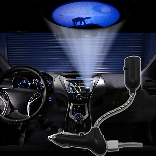 Spoya Star Wars Dead star AT-AT walker USB Car dome ceiling CREE LED cigarette lighter logo projection projector atmosphere light lamp