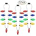 LED Christmas Light Necklace Light Up Party Favors Ugly Xmas Party - 3 Pack (3 Pack, One Size)