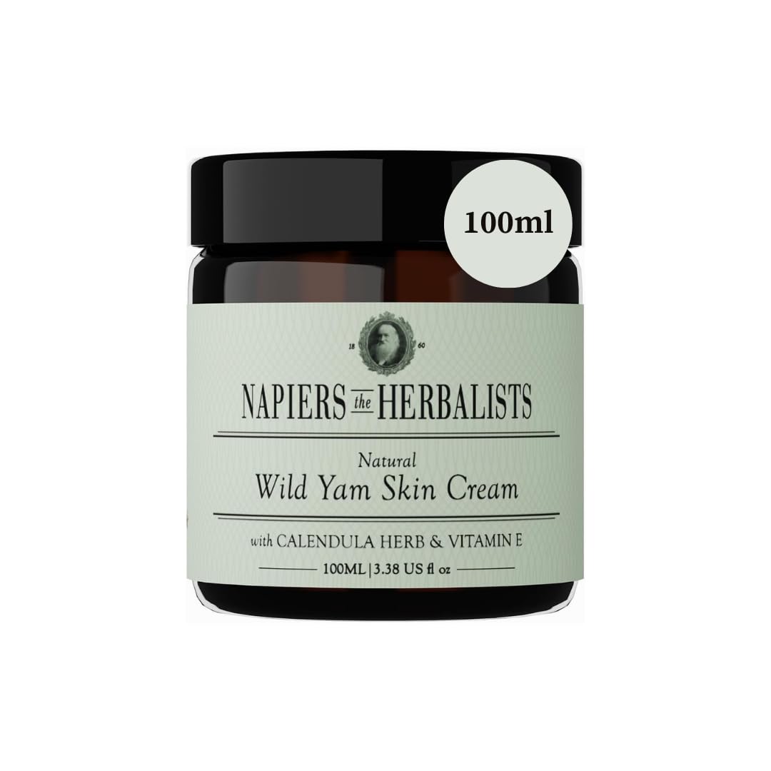 Napiers Vegan Wild Yam and Marigold Cream - Natural Relief for Menopause and Perimenopause Symptoms and Dry Skin - 100 ML (Scentless)