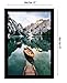 Americanflat 12x18 Poster Frame in Black - Composite Wood with Shatter Resistant Glass - Wall Mounted Horizontal and Vertical Formats