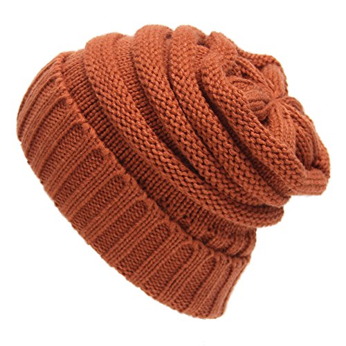 Yaheeda Soft Slouchy Beanies knit Warm Winter Unisex Cap Thick Women's Men Hat