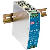 MEAN WELL NDR-120-48 Single Output Industrial DIN Rail Power Supply, 48 Volts 2.5 Amps 120 Watts