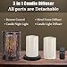 Metallic Essential Oil Diffuser with Remote Control, ARVIDSSON 2 in 1 Flickering Candlelight & Ultrasonic Diffusers for Essential Oils, 100ml Cool Mist Humidifier, Whisper-quietthumb 2