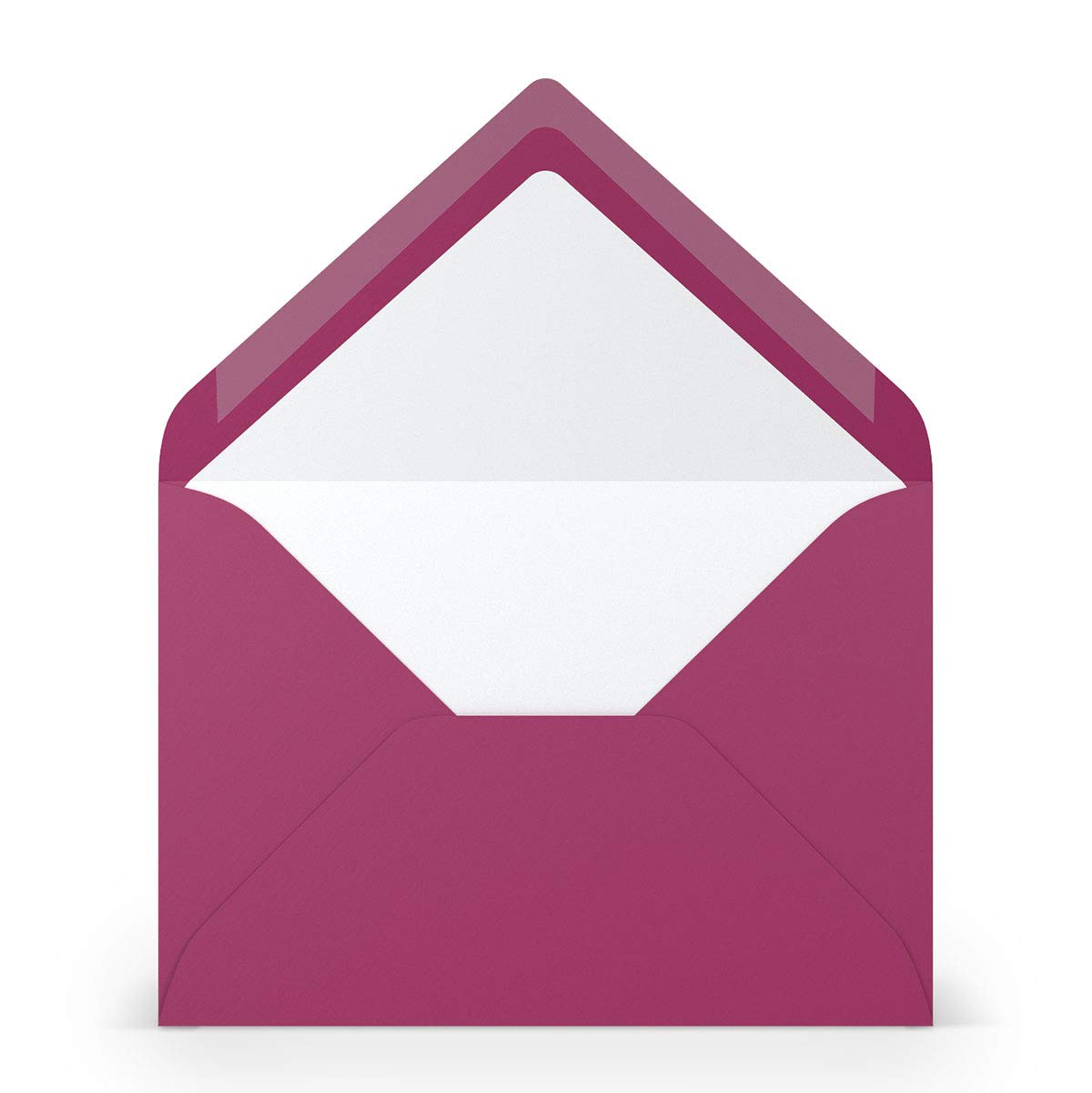 PAPERADO 25 envelopes DIN B6 Amarena ribbed magenta violet 100 g/m² envelope without window 17.8 x 12.5 cm envelopes with wet glue pointed flap