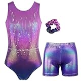 MODAFANS Leotards for Girls Gymnastics with Shorts
