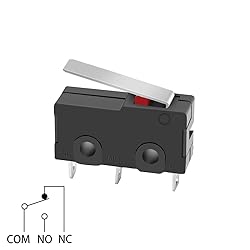 MUZHI SPDT 1NO 1NC Hinge Lever Momentary Push