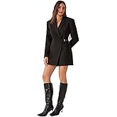 Nasty Gal Tailored Belted Shoulder Pad Blazer Dress