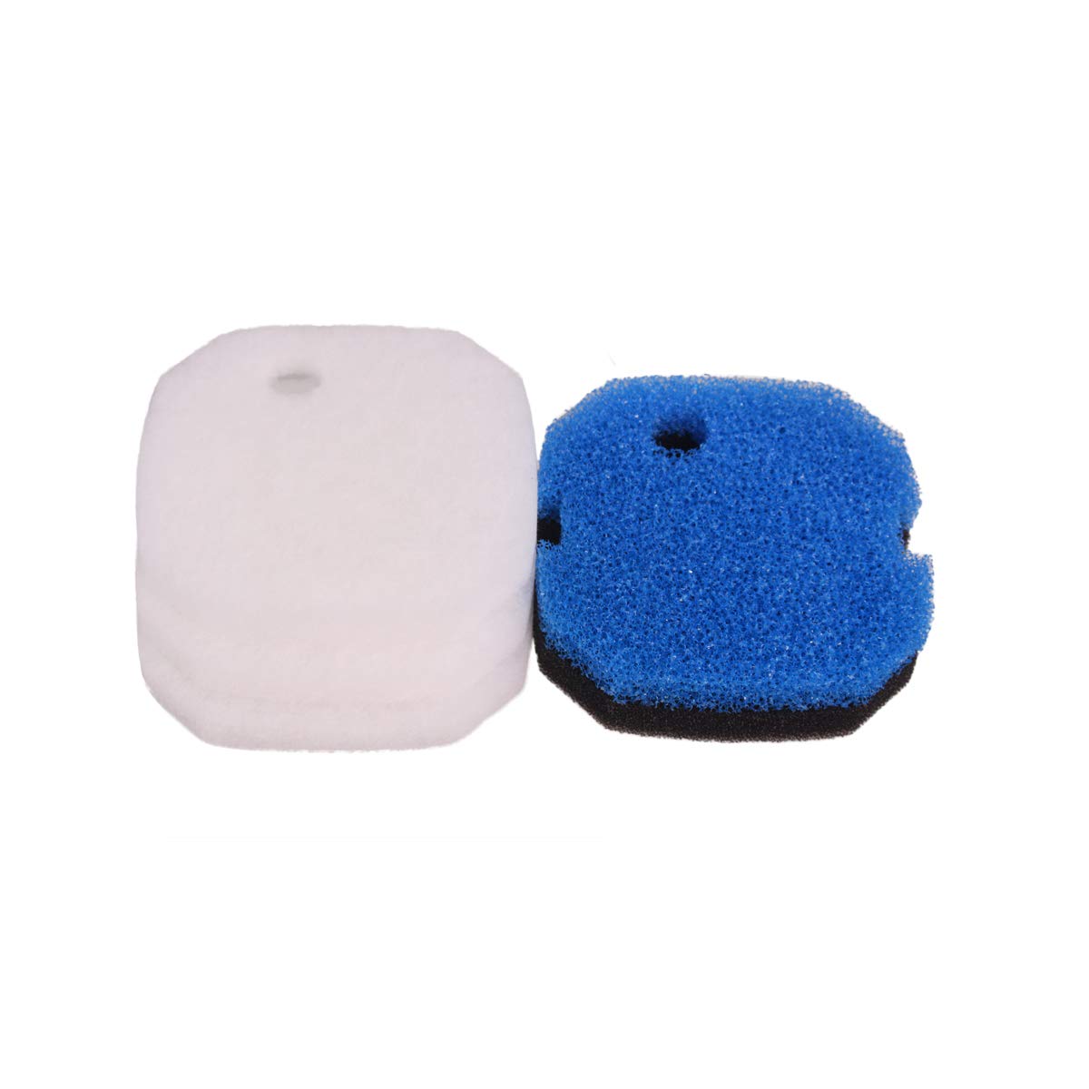 INGVIEE Compatible Foam Filter Wool Pad Set for Aqua One AQUIS 1200/1250 and 1000/1050 (3x Wool Pad, 1x Black Fine and 1x Blue Coarse)