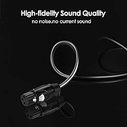 Twozoh XLR Female to 1/4 Inch (6.35mm) TRS