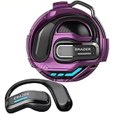QYGCKJ ERAZER X8 Translator Earbuds Real-time AI Language Translation Earbuds for 165 Languages, Two-Way Translation Device for iOS and Android, Travel, Business, and Learning Purple