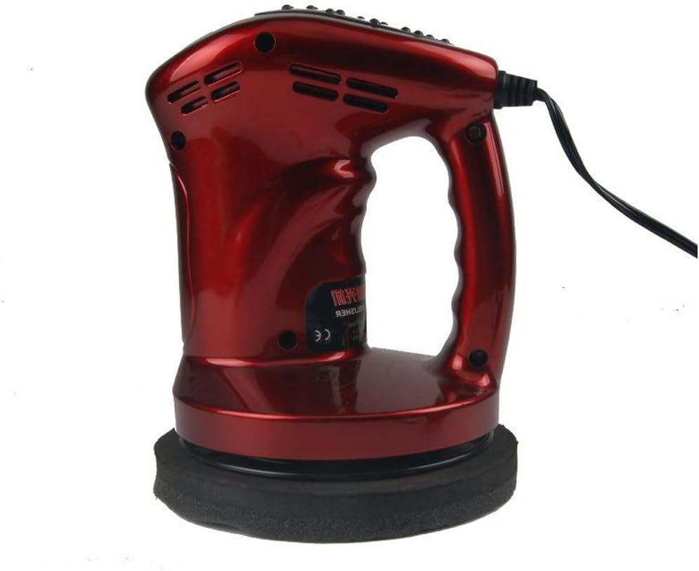 WANYI 80W Multifunction 12V Auto Polishing Machine Portable Self-service Waxing AUTO Polisher Buffer Machine for Floor, leather shoes, car, stair railing, furniture, jade (Red)
