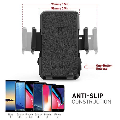 image for TaoTronics Wireless Car Charger Mount, Car Phone Holder for Air Vent, 