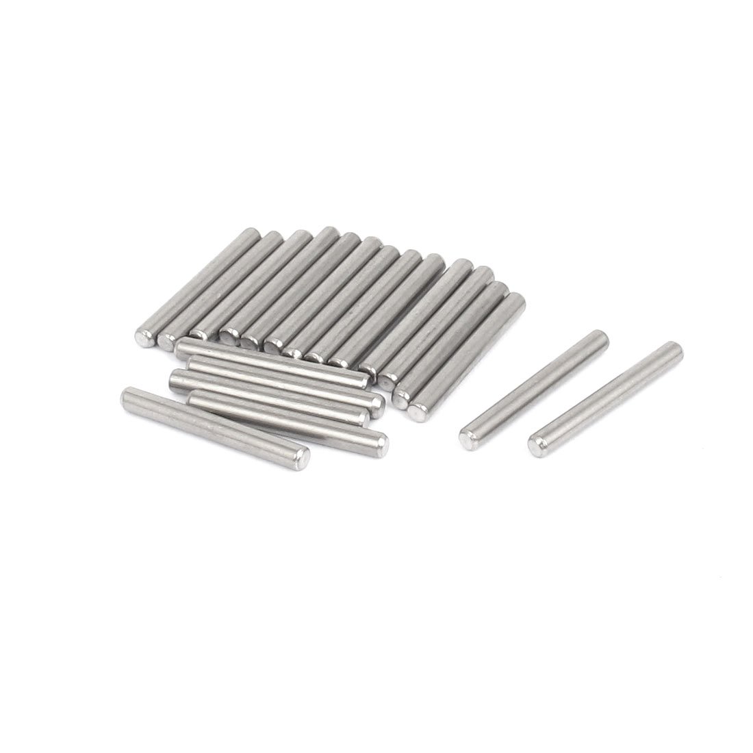 Sourcingmap 304 Stainless Steel Dowel Pins Fastener Elements 3mmx25mm 20pcs