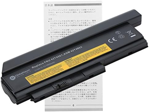 GlobalSmart Laptop Battery for Lenovo / IBM ThinkPad X220 Series (with 9 Japan cells)