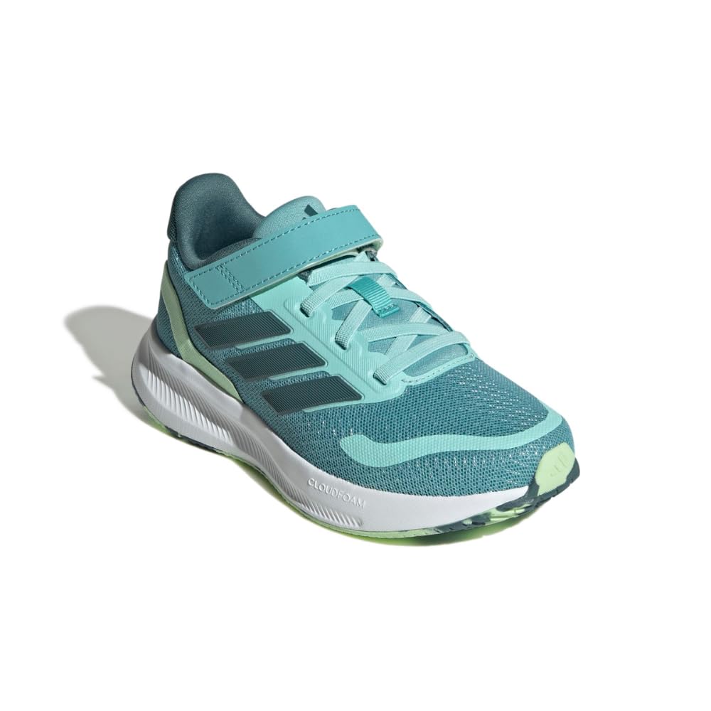 adidas Kids Run Falcon 5 Elastic Lace & Strap Sneaker, Mint Ton/Preloved Teal/Semi Green Spark, 10 US Unisex Toddler Image adidas Kids Run Falcon 5 Elastic Lace & Strap Sneaker, Mint Ton/Preloved Teal/Semi Green Spark, 10 US Unisex Toddler Image