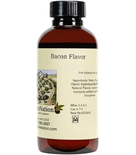 Amazon.com: Liquid Bacon Flavor - Water Soluble Natural Flavoring for  Baking - Beverages - Brewing - Gluten Free - Kosher