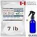 WNOPA Magnesium Salt Bath Flakes (7 lb) - Pure Magnesium Chloride Easier than Epsom Salts for Soaking - Extracted from the Dead Sea & Packaged in Canada - Bonus Glass Spray Bottle for Magnesium Oil