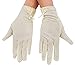 Lovful Women's Outdoor Uv Protection Cotton Anti-skid Driving Gloves,Beige