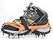 Vdealen 2 PCS 12 Teeth Claws Crampons Non-slip Shoes Cover With Stainless Steel Chain For Outdoor Ski Ice Snow Hiking Climbing