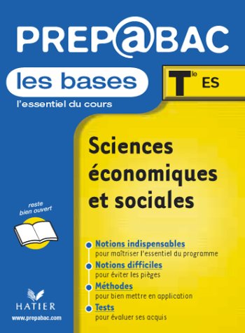 Sciences économiques et sociales, Tle ES