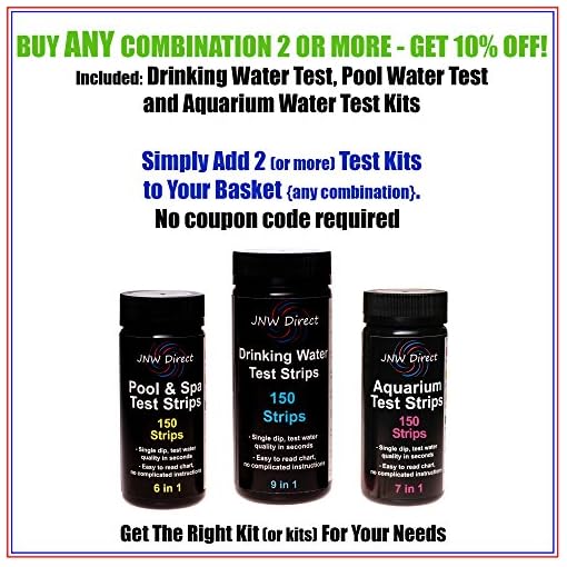 JNW Direct 7 in 1 Aquarium Test Strips, Best Kit for Accurate Water
