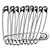 TOOL GADGET Large Safety Pins, 10 Pcs Extra Long Safety Pins, Clothes Locking Pins Stainless Steel Safety Pins 3 inches for family and daily use