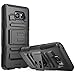 Galaxy Note 5 Case, i-Blason Prime Series Dual Layer Holster for Samsung Galaxy Note 5 with Kickstand and Locking Belt Swivel Clip (Black)