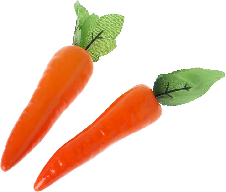 ruiruiNIE Lifelike Artificial Carrot Simulation Fake Vegetable Photo Props Home Kitchen Decoration Kids Teaching Toy