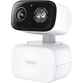 Tapo 2K Indoor/Outdoor Pan/Tilt Wired Security Camera - Baby Monitoring, Person & Baby Cry Detection, 360° Motion Tracking, Color Night Vision, Subscription-Free Local Storage or Optional Cloud, C216