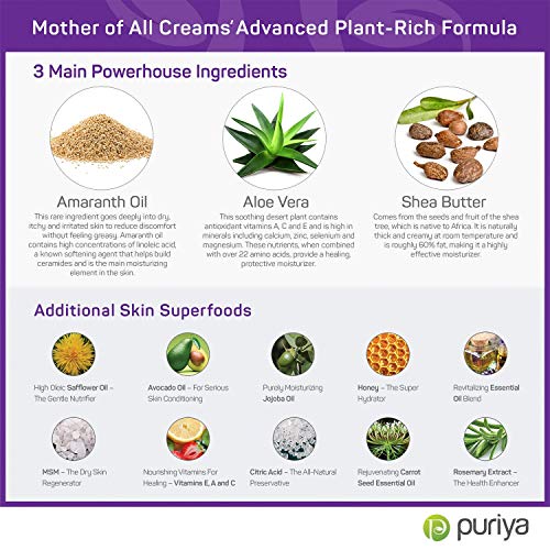 puriya intensive moisturizing cream for sensitive and irritated skin