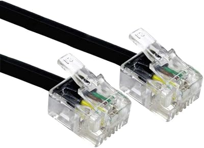 Alida Systems ADSL Cable 10m Gold Plated High Speed Internet Router Modem RJ11