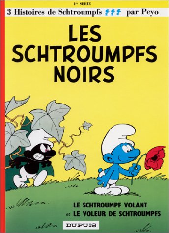 couverture de : LES SCHTROUMPFS NOIRS LE SCHTROUMPF VOLANT