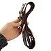 Berry Pet Soft Genuine Leather Dog Collar for Medium Large Dogs, Heavy Duty Large Dog Leather Collar with Durable Metal Buckle for Daily Walking or Training, Brown, Neck fit 15-19