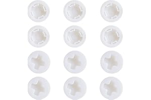 YTK Cap 2" Combo 6 Pcs Fine Thread and 6 Pcs Coarse Thread Poly Buttress Drum Bung with Gasket for 55 Gallon Drum Plastic Dru