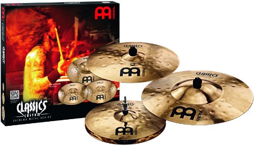 Meinl Cymbals CC-EM480 Classics Custom Extreme Metal Cymbal Box Set Pack with 14