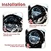 Black Sheepskin Steering Wheel Cover- Zone Tech Plush Stretch On Vehicle Classic Synthetic Sheep Fleece Car Wheel Protector