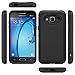 J3 Case, Express Prime Case, Amp Prime Case, LK [Shock Absorption] Hybrid Armor Defender Protective Case Cover for Samsung Galaxy J3 / Express Prime/Amp Prime (Black)